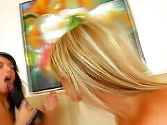 Super hot German lesbian girls playing with dildoes