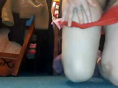 stripping my red college gay striped at night in my bedroom so indian desi pinay guys can see my hairy pussy