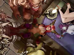 Orc and Elf Orgy : Warcraft Parody