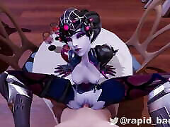 Widowmaker pussy getting soft fucked in missionary pose