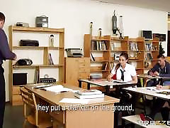 Connie ghuyt vok gets some classroom cock action