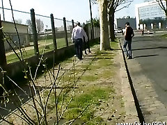 Ophelie analfucked in the street