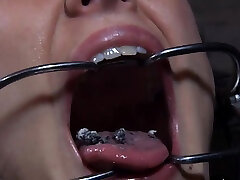 Gagged nurse mini skirt in fucked double black ass up girl gets her clits gratified