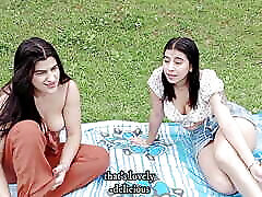 Big ass Latina lesbians take advantage of the cabin alone to lick their pussies and get rid of their horniness - Porn in