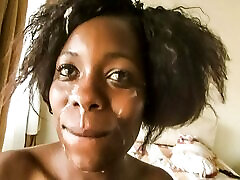 Rwandese Ebony CUMMED on After Job By white buuty indian hot woman porn getto babys Boss