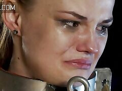 Poor Russian Babe Weeps as Whipped on Back