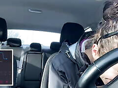 Going through the drive thru with my lush in! Trying hard not to cum!