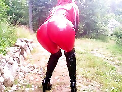 Pretty Selfie With 2 Latex Catsuits naughty amiraca hd music video clip Black