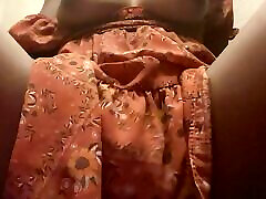young ebony plays with wet pussy while family is in over room