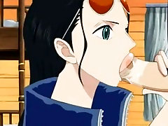 Nico Robin Blasen, Reiten und Abspritzen mit Sanji One Piece