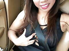 Playing with myself in the passenger seat