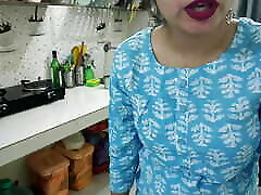 Indian Bengali Milf stepmom teaching her stepson how to sex with girlfriend!! In kitchen With clear dirty audio