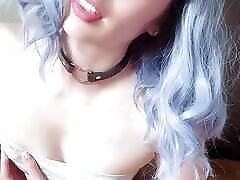 BDSM riding by toy wth nipple clamps