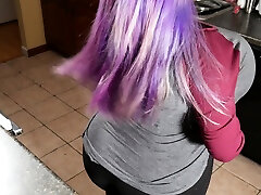 Australian BBW with big boobs gives blowjob
