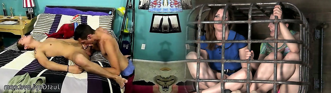 Otngagged gay subway kissing