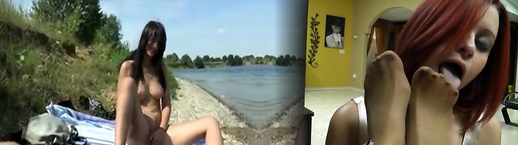 POV beach brunette uncensored